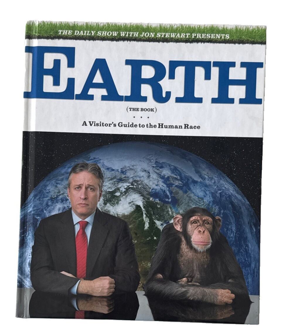 JON STEWART “EARTH' (The BOOK) 2010 DAILY SHOW HILARIOUS HOST MEMOIR